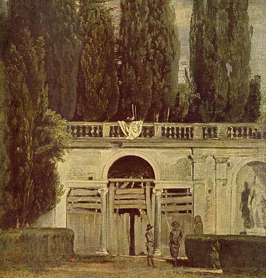 Diego Velazquez Im Garten der Villa Medici in Rom Norge oil painting art